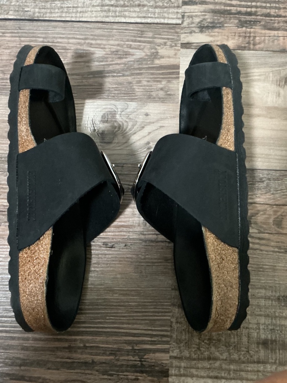 Birkenstock Miramar Big Buckle Black Leather Sandals - 36 - Picture 5 of 9